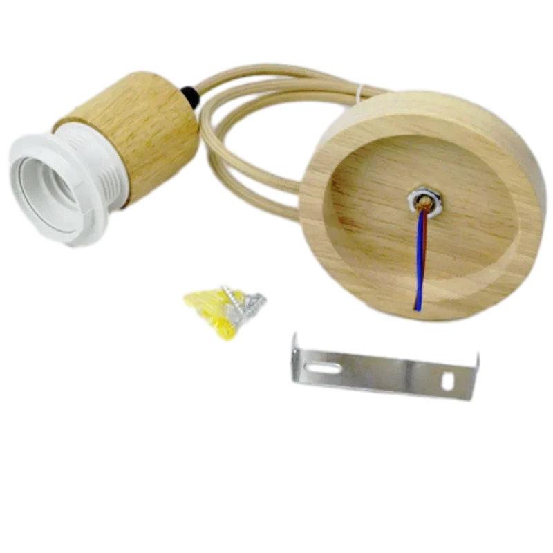 Wooden E27 Lamp Hol…