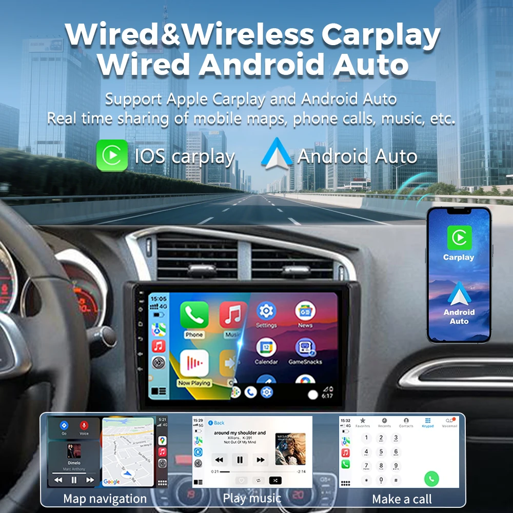 Android 16 Carplay DSP WIF+4G Car Radio GPS Multimedia Player For Citroen C4 C4L DS4 2013 2014 2015 2016 2017 Stereo 360 Camera