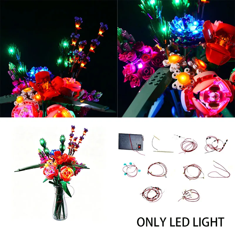 LED Light Kit For LEGO 10280 Flower Bouquet Create Lamp Ideas DIY Toys Gift (Not Include Building Blocks Bricks Kits Sets Model)