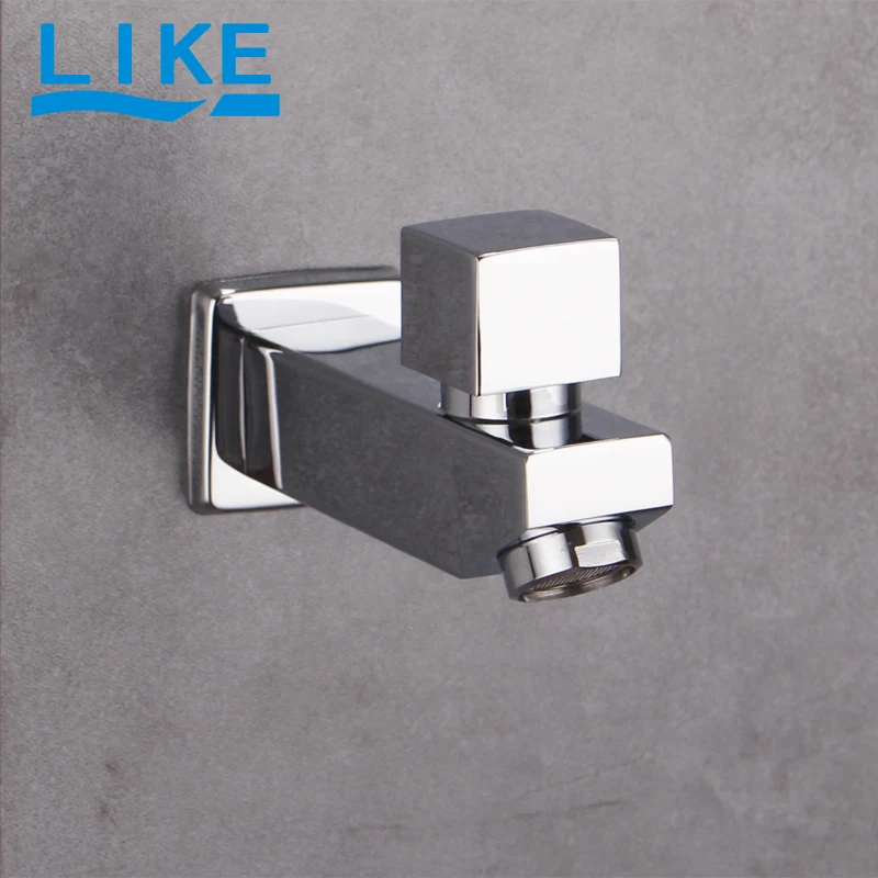 

Смеситель для стиральной машины с одной ручкой, настенный смеситель для умывальника с одним холодным отверстием G1/2, смеситель для ванной комнаты, кухни, хром