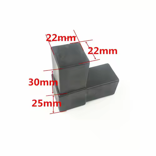 25X25 Right Angle Bend Connector Steel Pipe Plastic Shelf Tight Fixing Parts Corner L T Type Guardrail Balcony Cabinet 10Pcs - Image 9