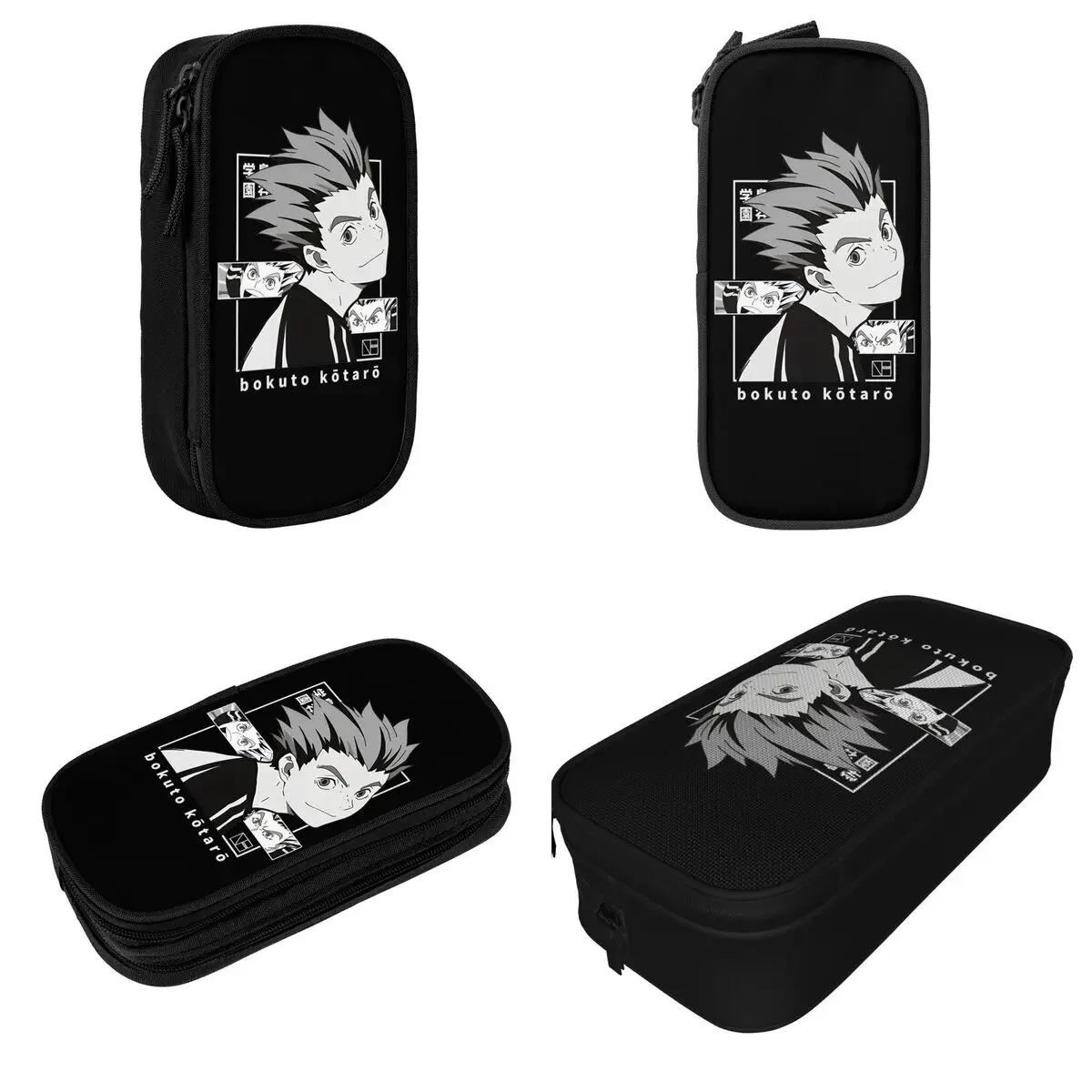 Cute Haikyuus BOKUTO KOTARO Anime Pencil Cases Pencilcases Pen Kids Large Storage Bag Students School Zipper Stationery