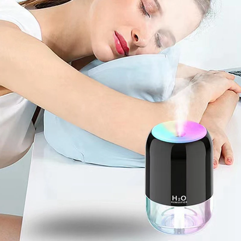 USB Air Humidifier Atmosphere Light Fragrance Intelligent Spray Colorful Aromatherapy Diffuser Humidifier For Car Home