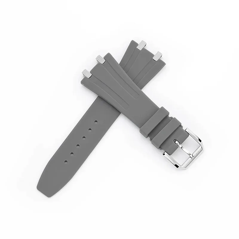 Silicone Strap Gray White 019HOT