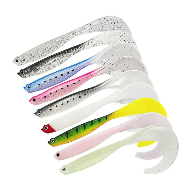 Fishing Lure 125mm 5.5g Swimbait Shad T-Tail Soft Bait Artificial Silicone Lures Bass Pike Fishing Jigging Wobblers image 4