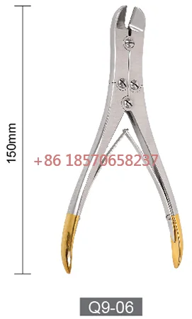 High Quality Stainless Steel Bone Shears Inlaid Slice Bevel Shears(Small) Q9-06