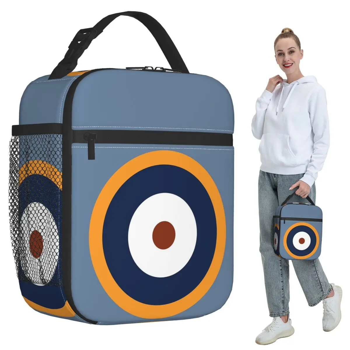 

The RAF Roundel Version Used During World War 2 Insulated Lunch Bag Thermal Food Box Tote Leakproof Lunch Boxes Container