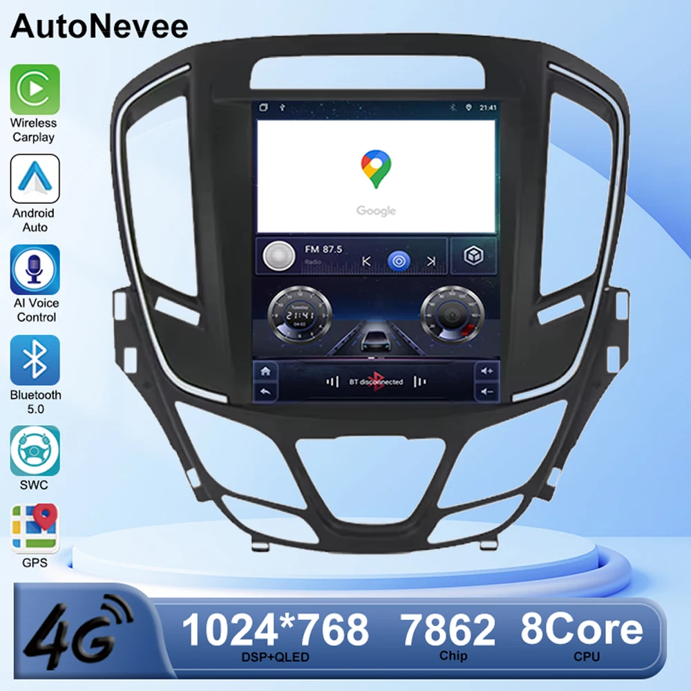 

9.7inch Touch QLED Screen Car Radio For Opel Insignia Buick Lacrosse Regal Auto GPS Stereo Multimedia Player WIFI Video DSP IPS