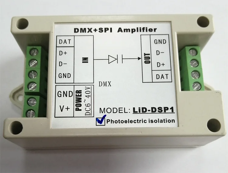 DMX512 Amplifier Distributor, SPI Amplifier, Light Strip, Light String Amplifier