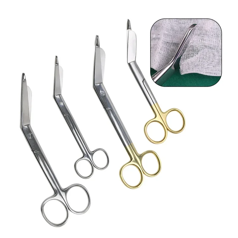 

GREATLH 1pc Stainless Steel Gauze Bandage Scissors Surgical Nesing Bandage Scissors Orthopedic Instrument