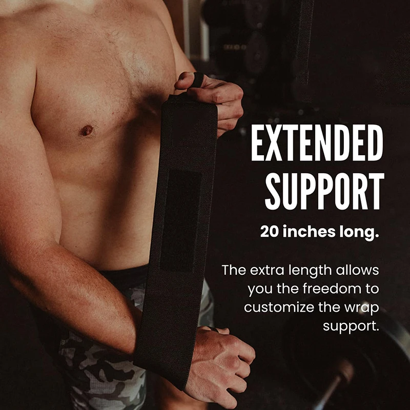 Black Soft Wrist Wrap for Weight Lifting,Wrist Support for Powerlifting,Wrist Straps,Gym Cross Training,Sports Safety