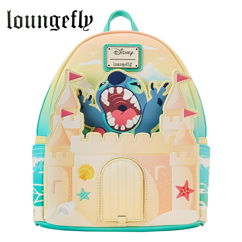 Lounge fly Disney Stitch Sand castle Beach Überraschung Mini Rucksack