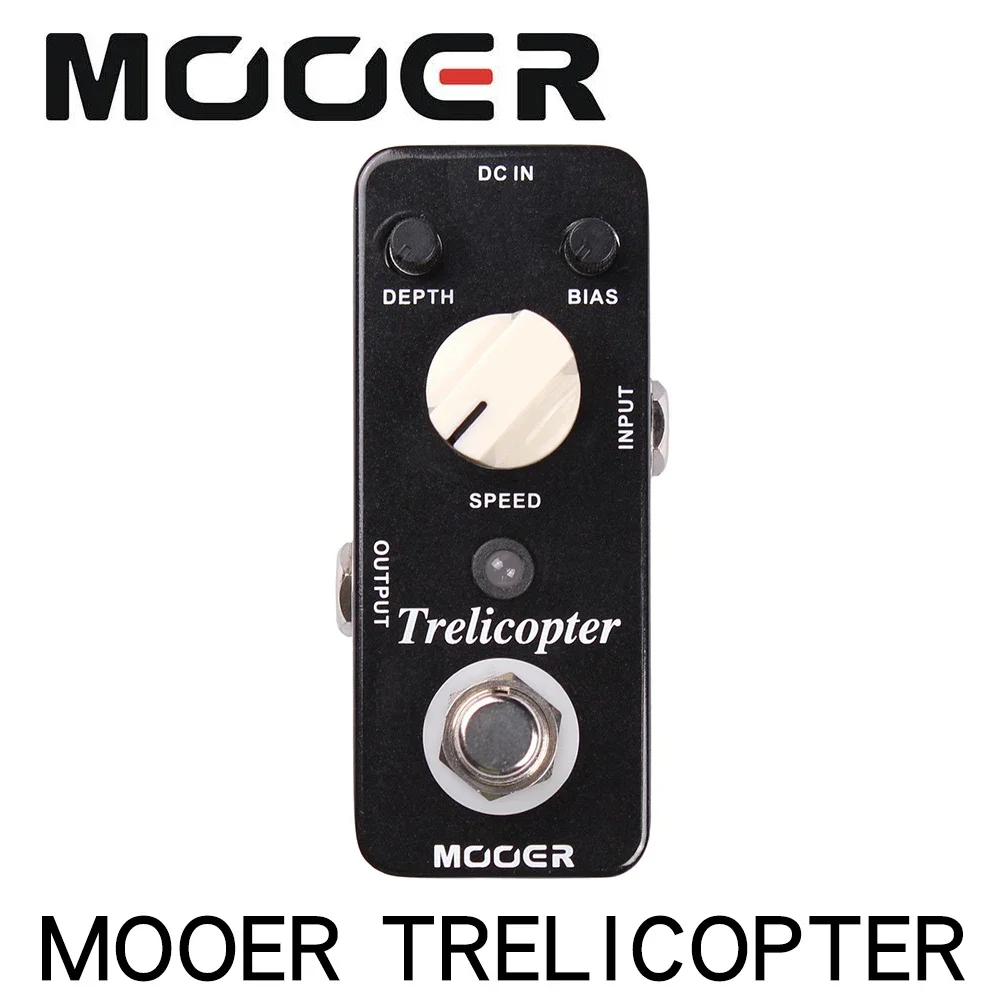 Mooer Trelicopter Micro Mini Optical Tremolo Effect Pedal for Electric Guitar True Bypass