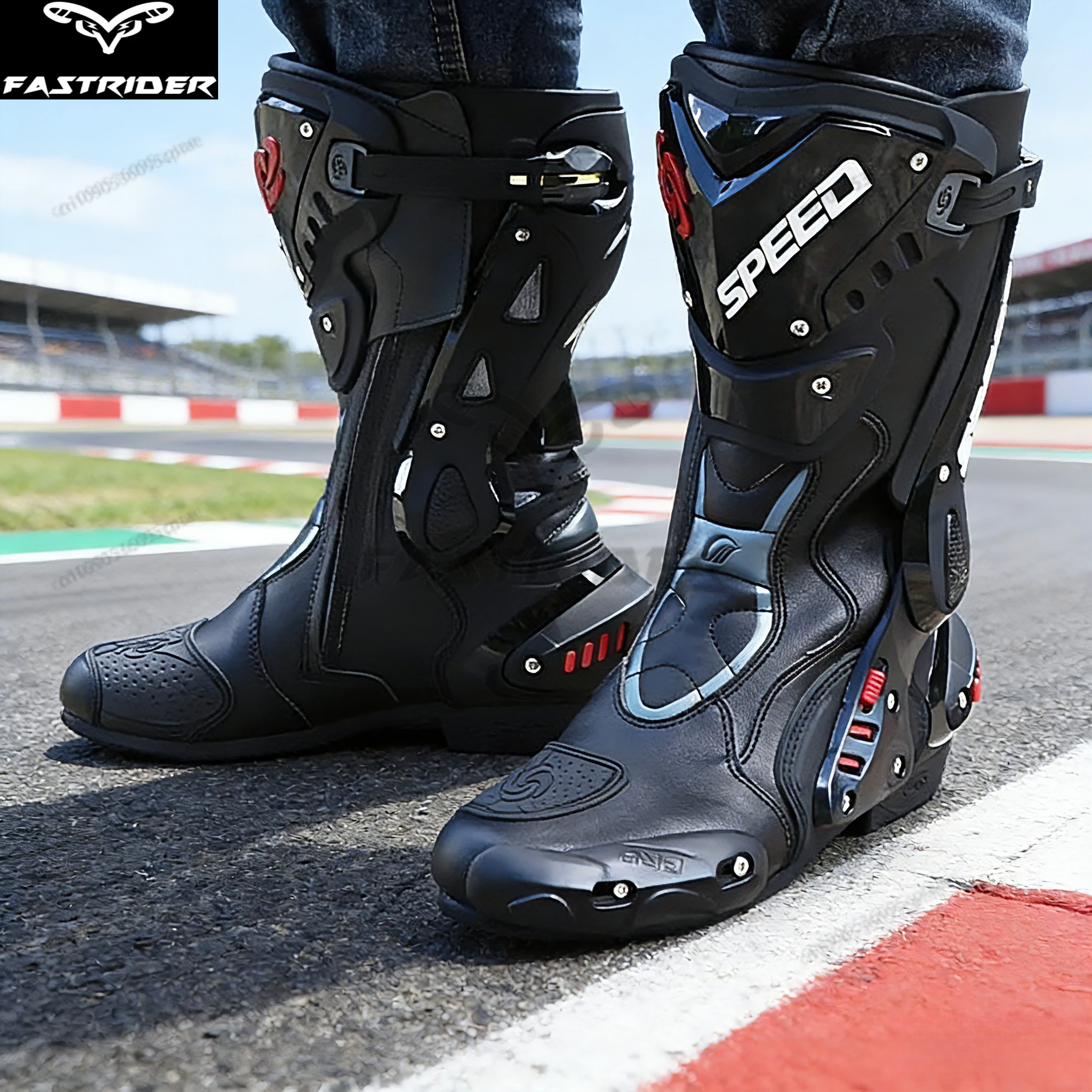 Motorcycle Off-road Rally Boots HOT Men's Waterproof Anti-collision Four Seasons Racing Rider Protection