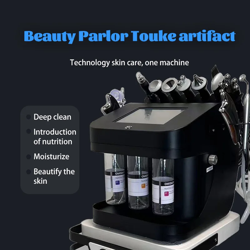 Multifunctional Skin Management Beauty Equipment Face Eye Neck Massage Sprayer Hydra Oxygen Bubble Aqua Peeling Facial Machine