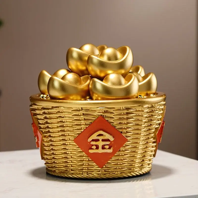 

2025 Snake Young Luxury Entrance New Chinese Living Room Cornucopia Decorations Office Daily Gold Lucking Ornaments