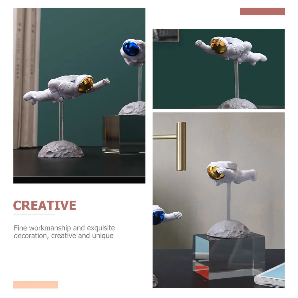 

Resin Astronaut Desktop Furnishing Small Ornament Statue Decor Decoration Home Creative Figurine