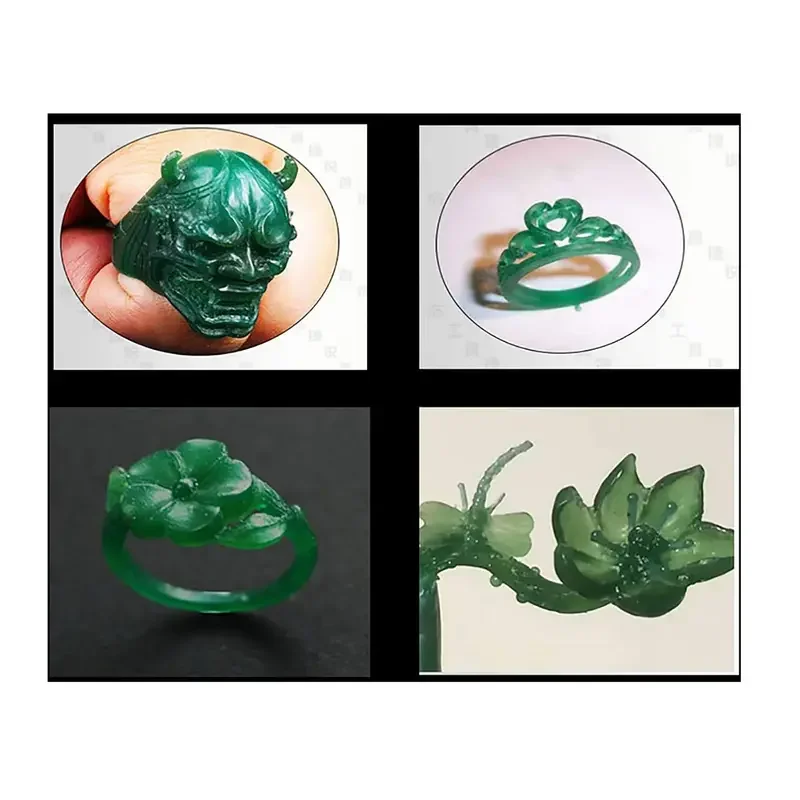 Yasumai Carving Wax Ring Tube Green Blue Round Tubes wax with hole for Ring, Hard Modeling Wax for Jewelry Casting Mold Kit