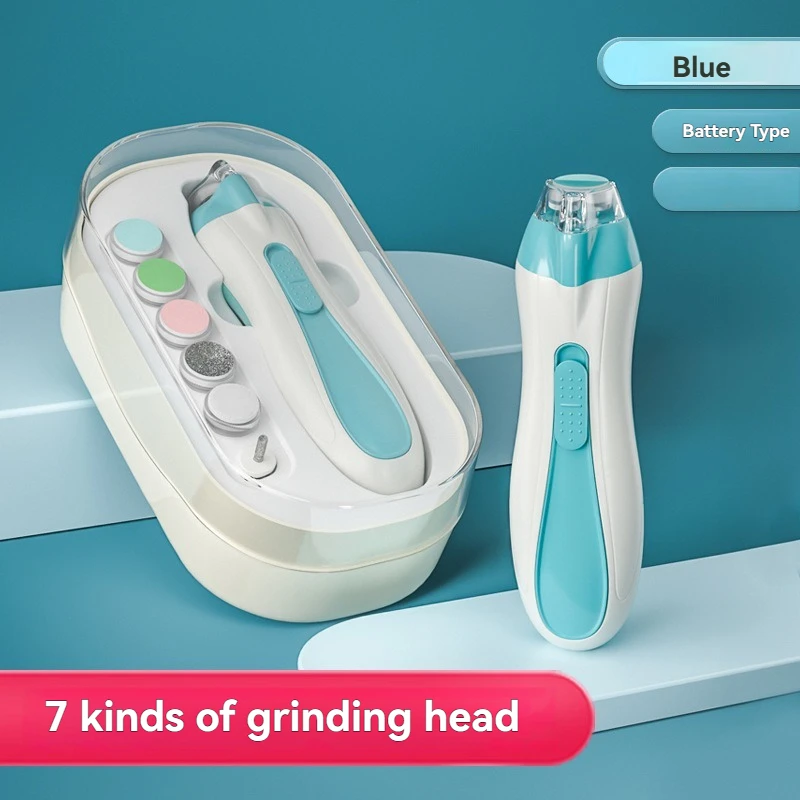 

1 шт., электрическая шлифовальная машинка для ногтей, перезаряжаемая, тихая, безопасная для новорожденных и младенцев