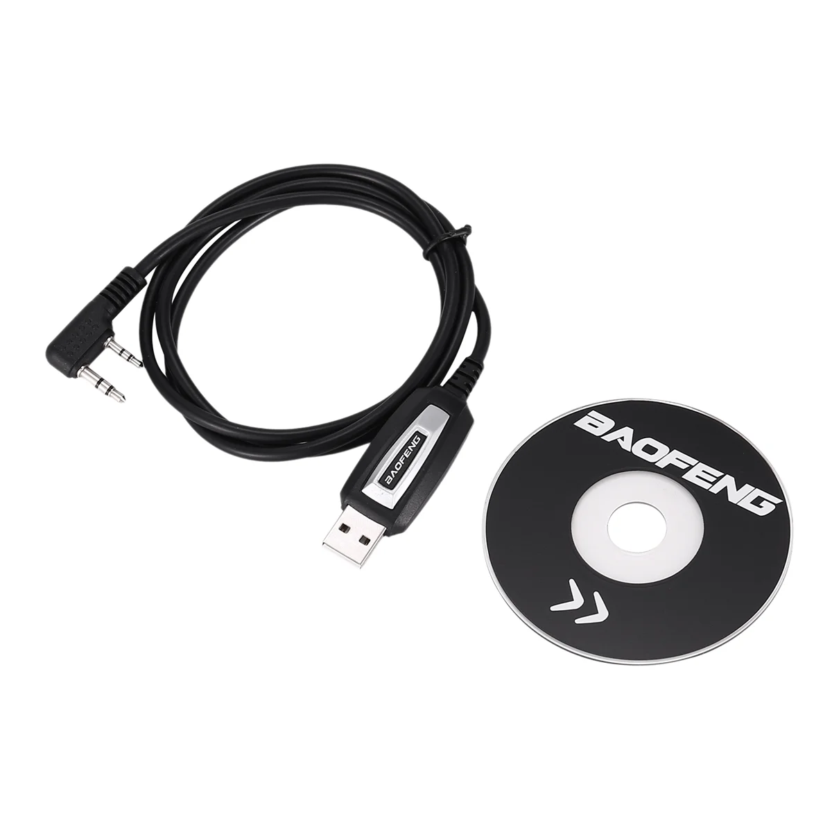 สายเคเบิลการเขียนโปรแกรม USB + ไดร์เวอร์ซีดีสําหรับวิทยุสองทาง UV-5R -888S -F8