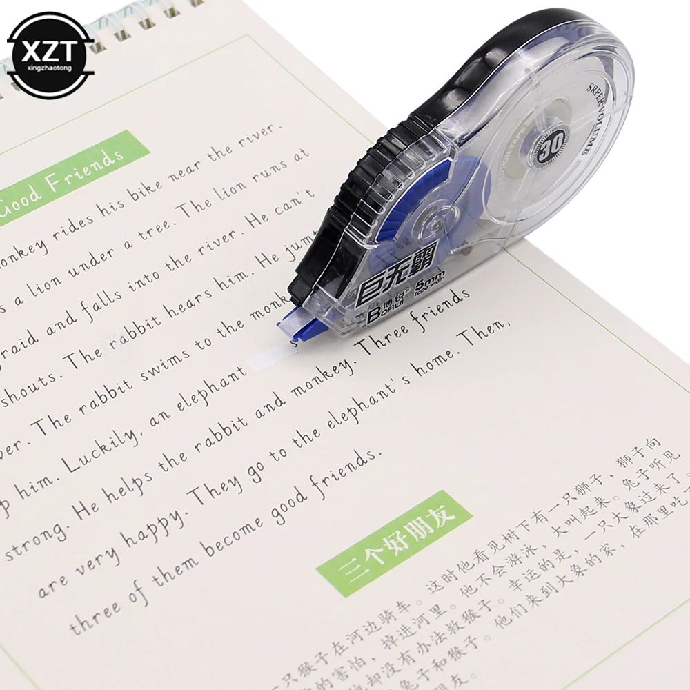 NEWEST 30M Roller Big Capacity White Out Correction Tape Student Error Tape Pen Back Corrector School Office Supplies Stationery