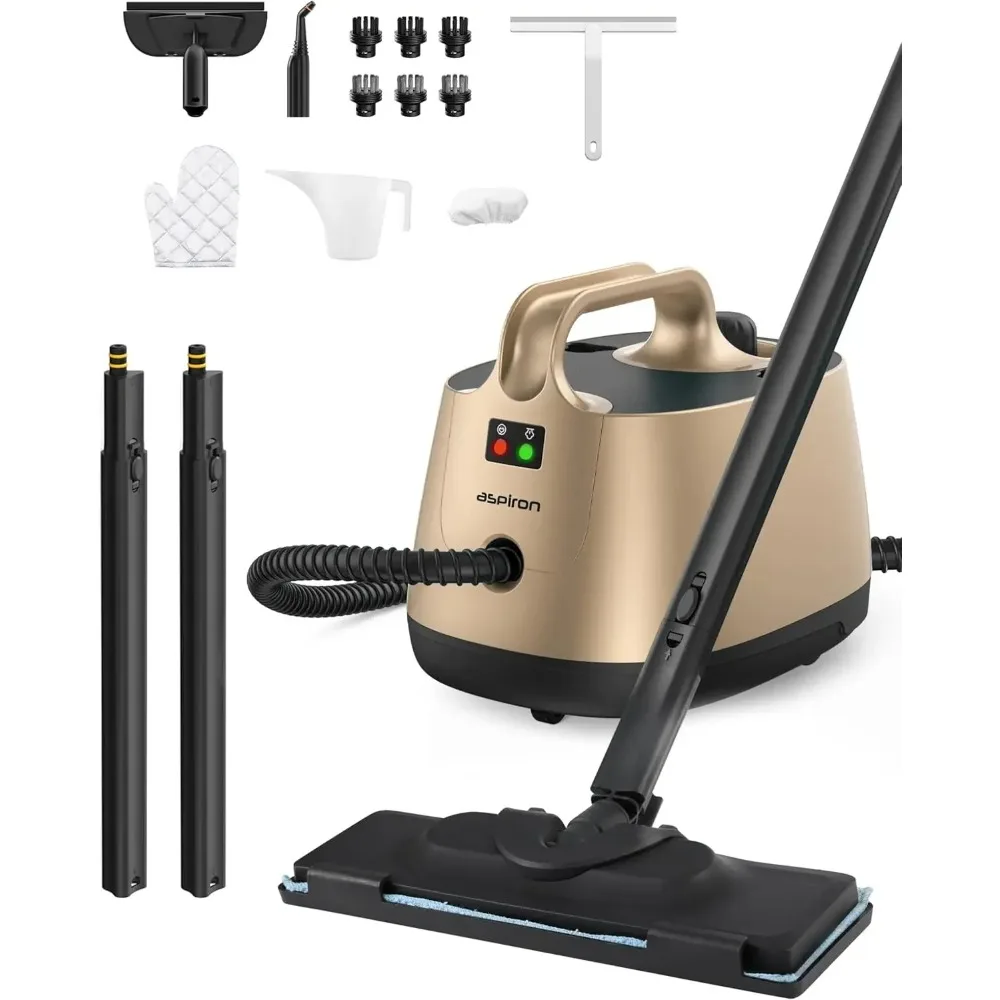 

Steam Cleaner – Upgrade with 21 Accessories, 1.5L Capacity, Quick Heating, Portable Multipurpose Steamer