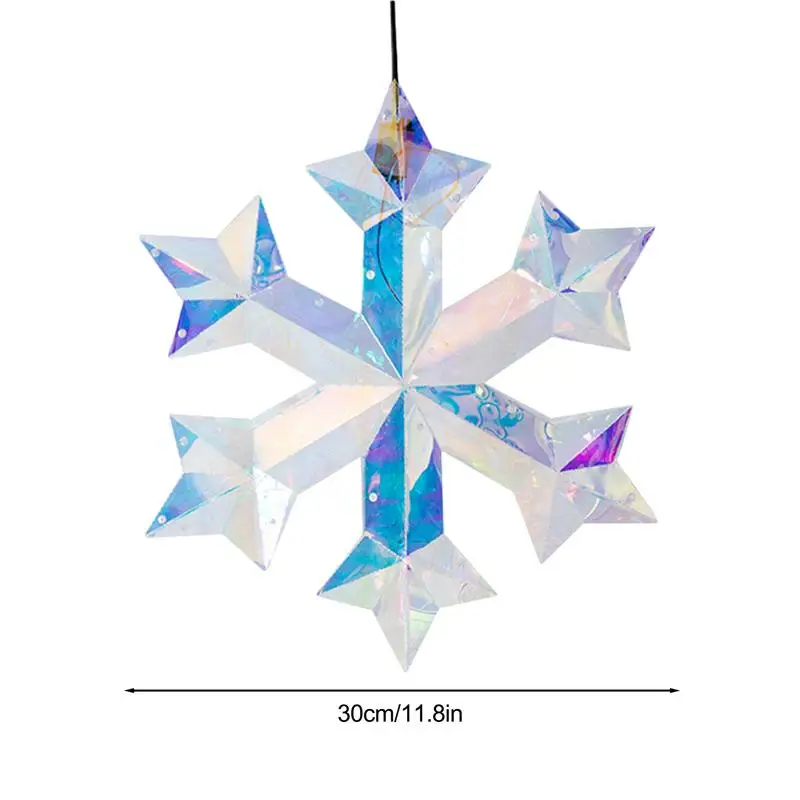 LED Hangable Snowflake Lights Light Christmas Decorative Light Living Room Party Wedding New Year Eve Decor