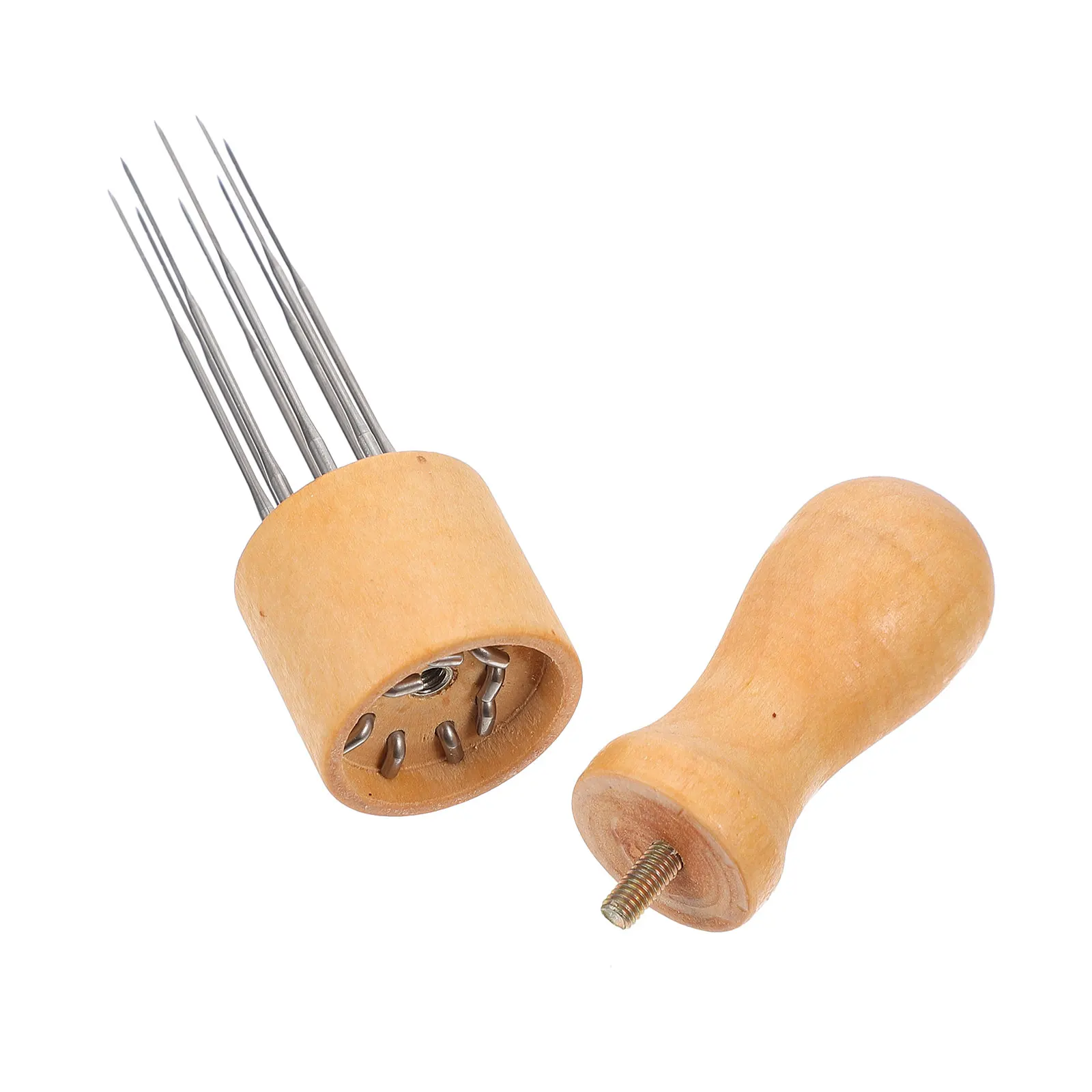 

1pcs Wooden Handle Felting Needle Set Stainless Steel Punching Embroidery Tool DIY Wool Crafts Supplies Stamp Tools for Kids