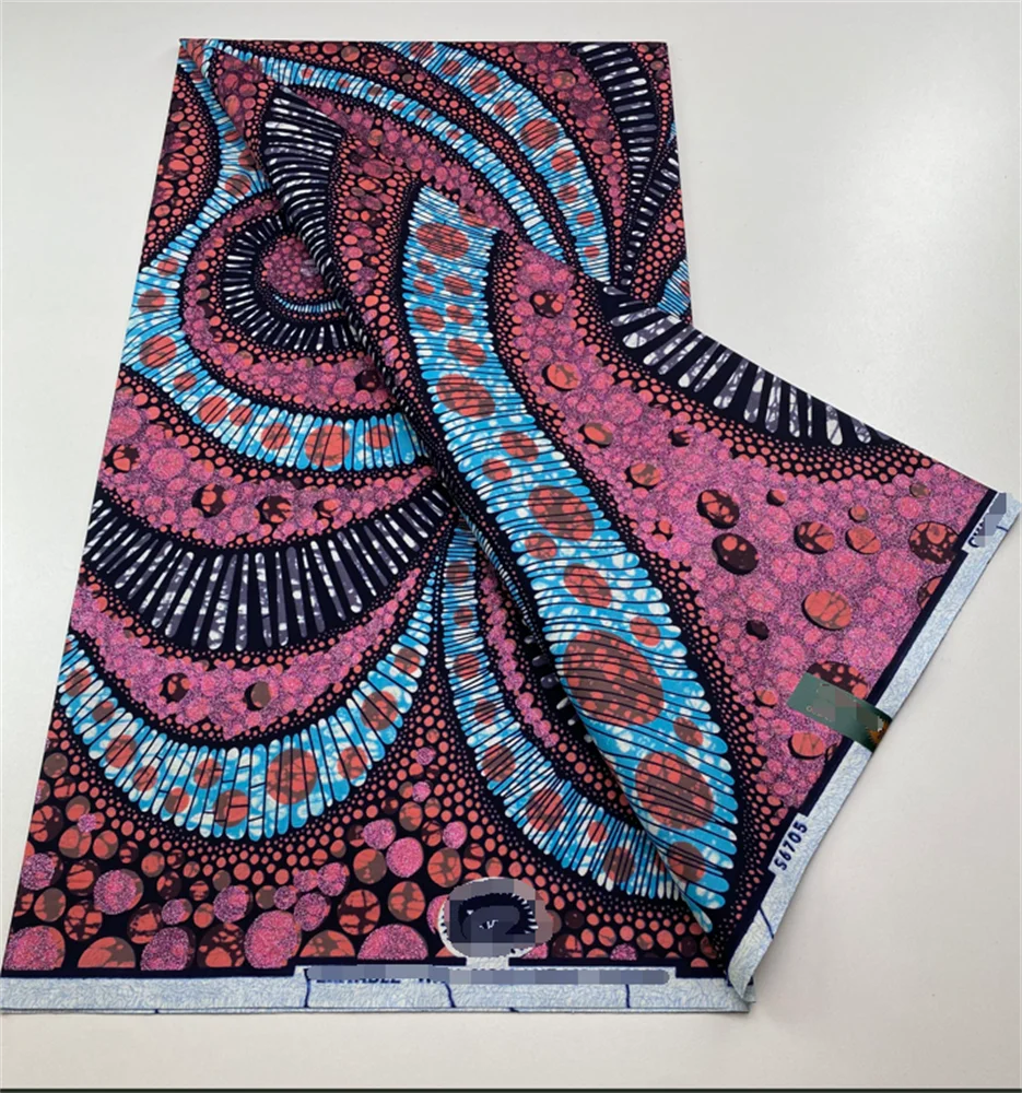 

Grand Super Fabric 100% Cotton African Wax Fabric High Quality Wax Print Ankara Fabric For Sewing 6yards Women Fabric