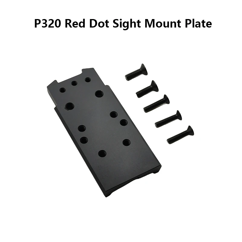 

Tactical CNC Metal P320 Rear Sight Mount Plate Base Fit For SIG RMR SRO Universal Red Dot Sight Pistol Accessories