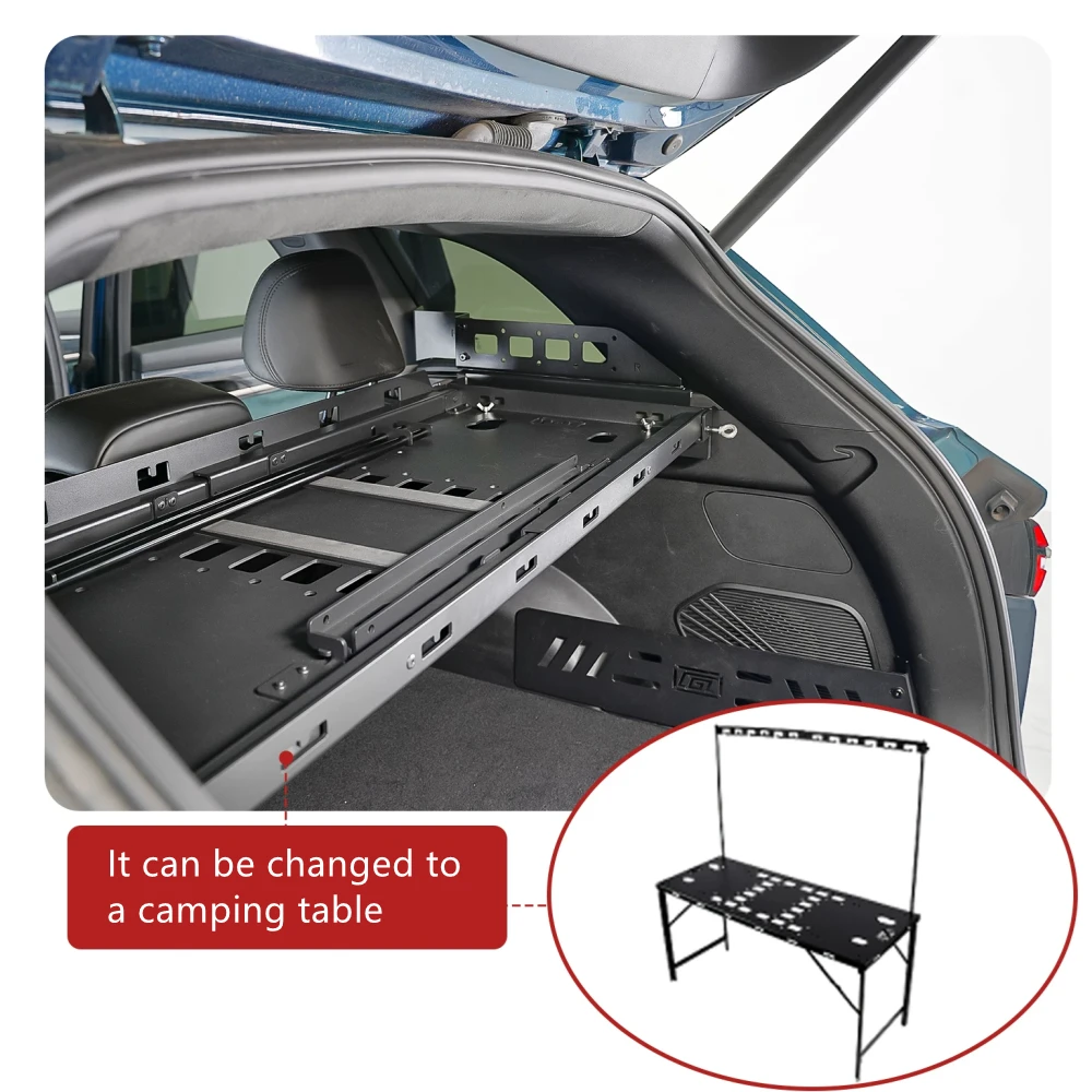 

Fit for Geely Monjaro Rear Trunk Shelf Molle Panel Cargo Organzier Racks Camping Table