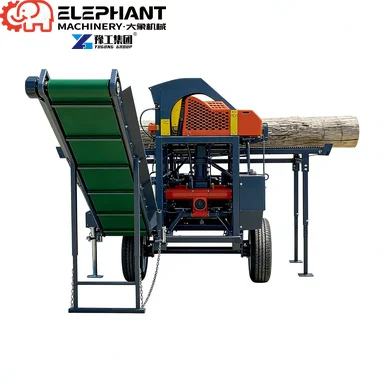 Advanced Hydraulic Drive Wood Processor With Automatic Feeding System For Large Log Processing Durable Lumber Mill