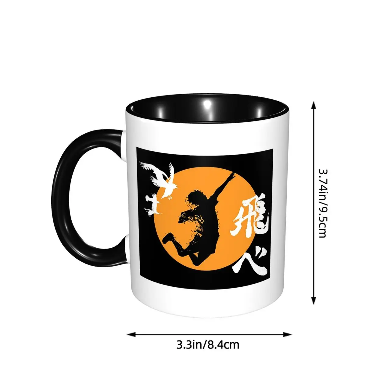 Haikyuu Karasuno Fly High Manga Anime Mug Funny Ceramic Coffee Cups Tea Mugs Milk Cup Drinkware Gifts for Woman Man