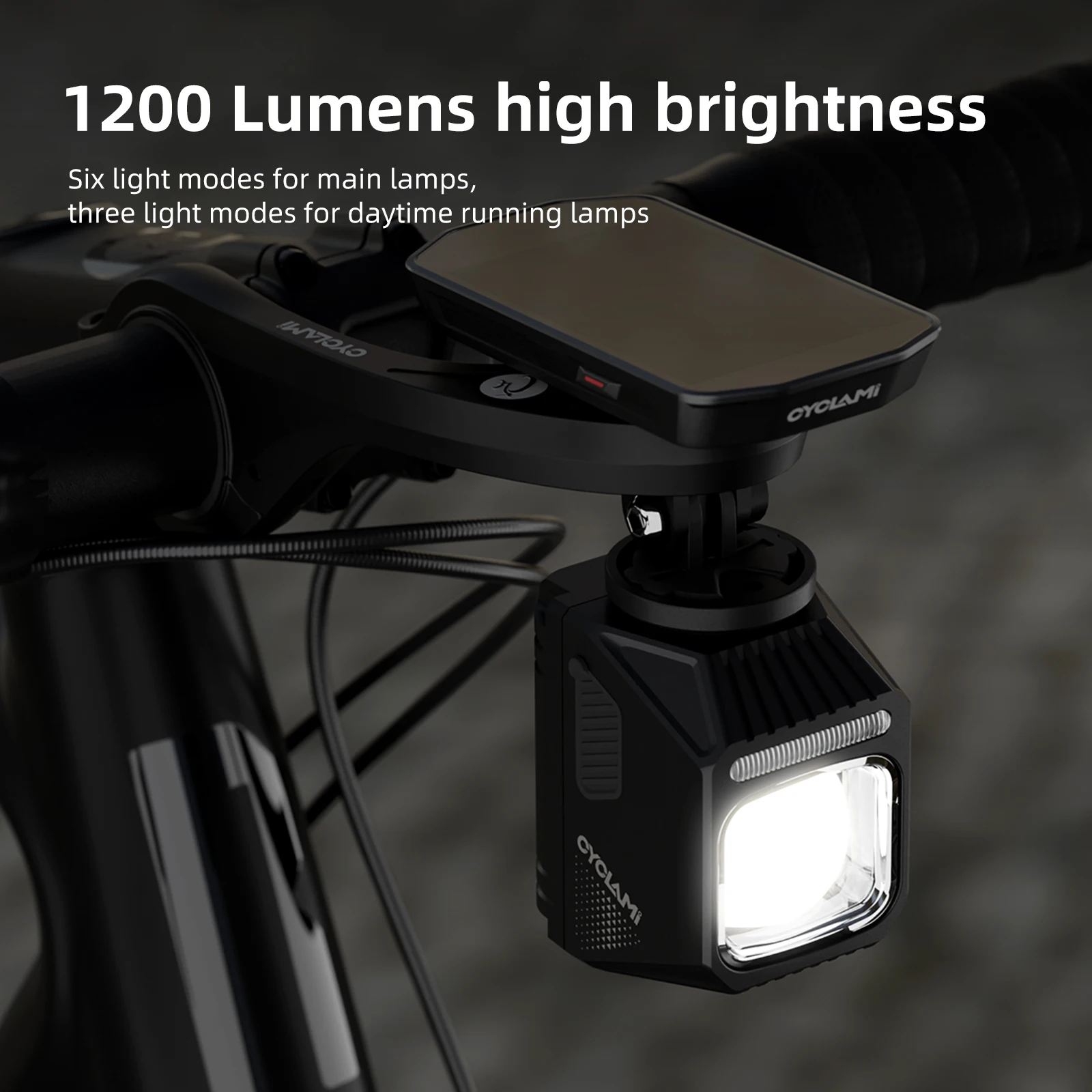 CYCLAMI Bike Headlight Cut-off Line Bicycle Handlebar Front Hanging Light MTB Road Flashlight Cycling Accessories