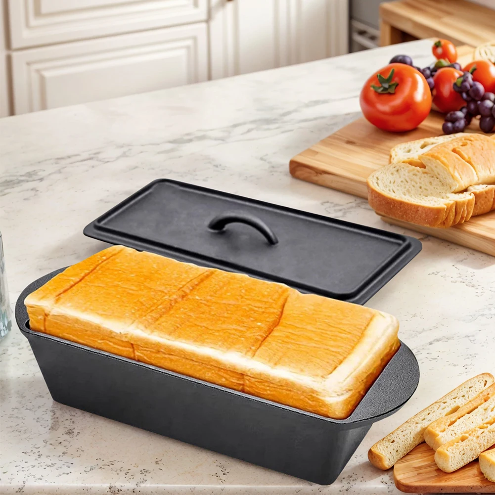 

Форма для выпечки хлеба с крышкой, прямоугольная, без покрытия, для тостов, кексов и сэндвичей