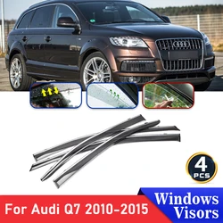4x Deflectors For Audi Q7 4L 2010 2011 2012 2013 2014 2015 Windshield Car Side Window Visors Trim Rain Eyebrow Auto Accessories