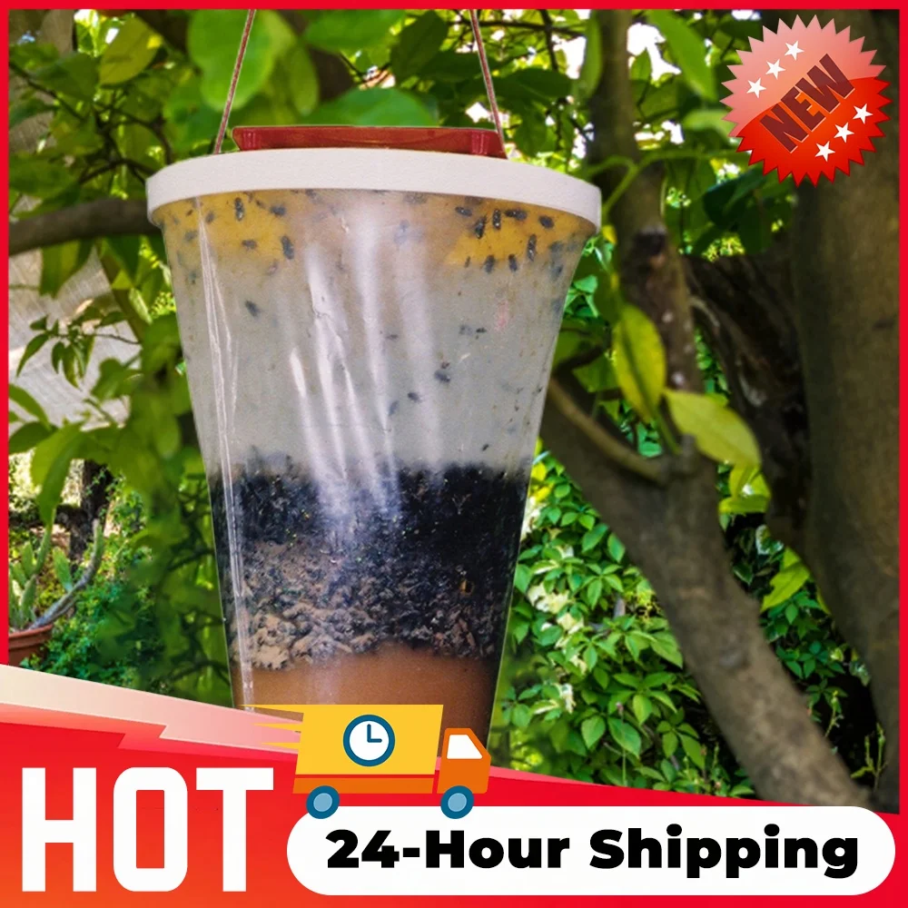 Fly Wasp Insect Killer Disposable Fly Lure Bag Hanging Flycatcher Bag Non for Parks/Canteens/Restaurants/Farms Outdoor