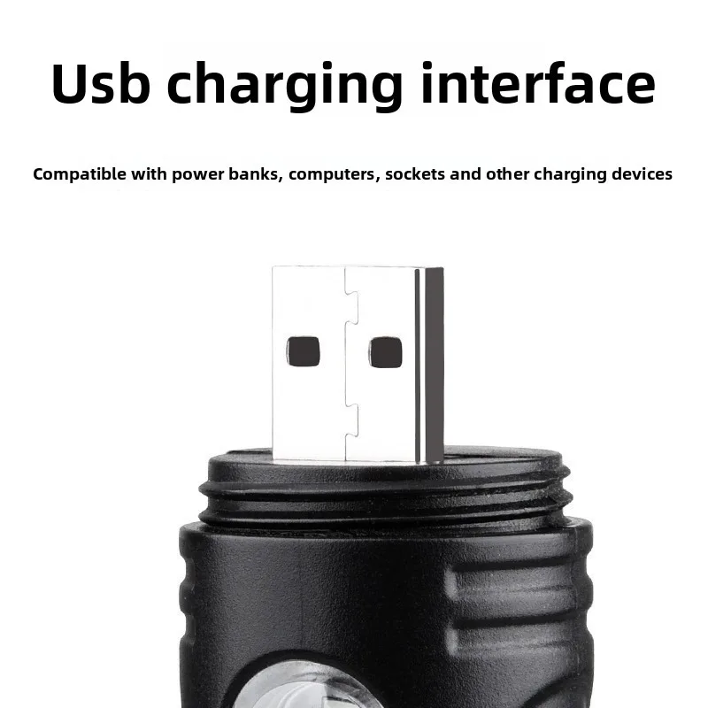 Super Bright White Laser Flashlight: Mini Portable, Rechargeable Long-Life, Outdoor Emergency with Whistle & Work Light