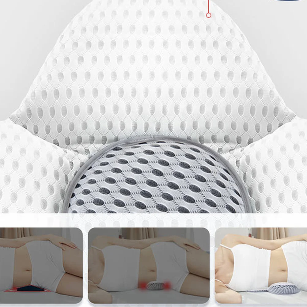 Poduszka pod lędźwie Premium z oddychającej siateczki, komfortowa poduszka podtrzymująca kręgosłup lędźwiowy, trwała utrzymywanie kształtu, dla kobiet w ciąży