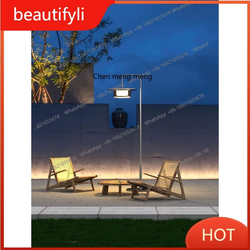 

L6080 Modern Solar Outdoor Garden Light Community Villa Garden Leisure Area High Pole Floor Garden Landscape Light