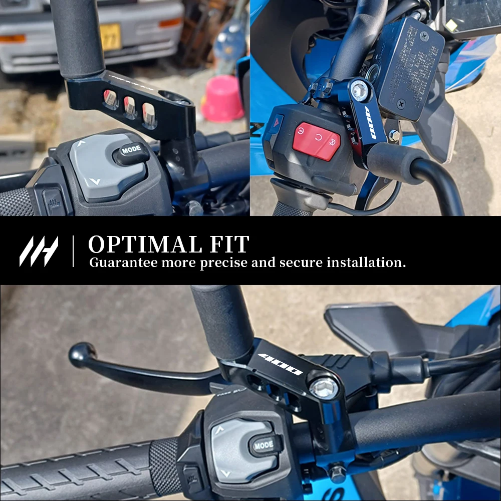 Motorcycle Mirrors Bracket For Burgman 400 2003‑2025 Rearview Mirror Risers Extension Adapters Improved Visibility Accessories