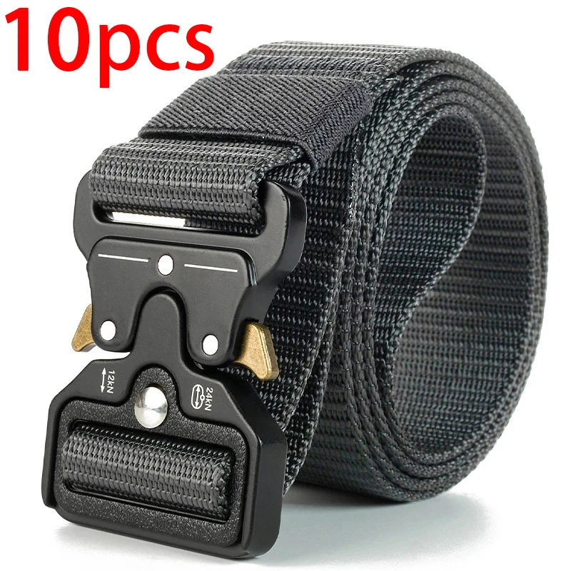 10 قطع من الأحزمة التكتيكية للرجال متعددة الاستخدامات - تصميم متين وقابل للتعديل لعشاق الرياضة في الهواء الطلق، زوج مع جينز، للرجال والنساء #5