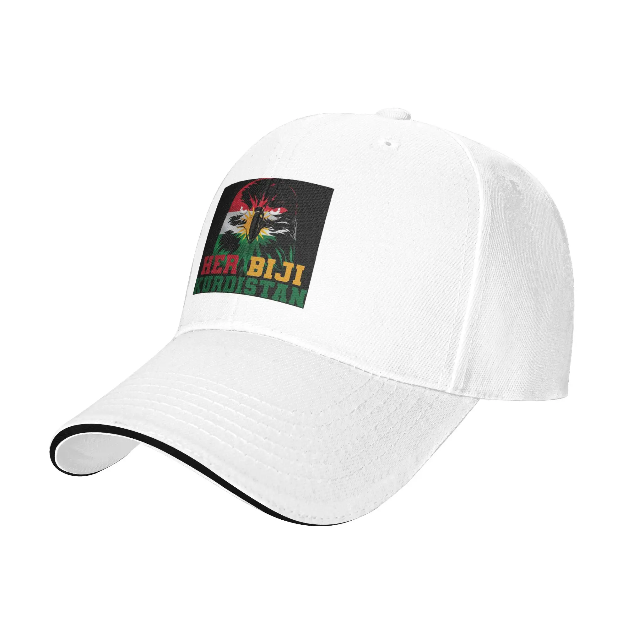 Kurdistan Flag Cap Casual Baseball Caps Adjustable Hat Hip Hop Summer Unisex Baseball Hats Customizable