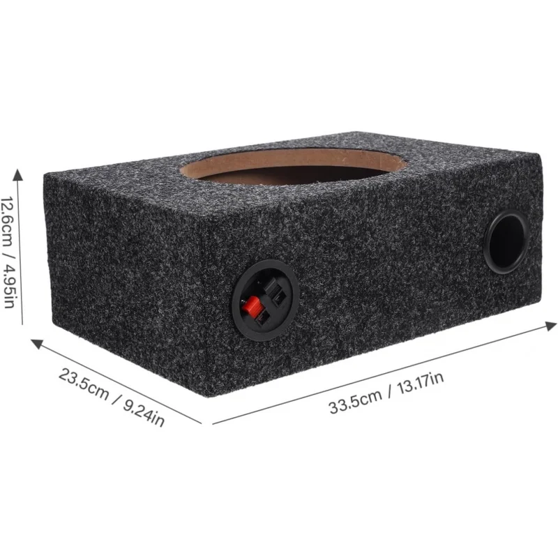 VALICLUD 8 Inch Sealed Carpeted Subwoofer Enclosure Box for Car Audio DIY Speaker Upgrade Compatible Single Cab Trucks
