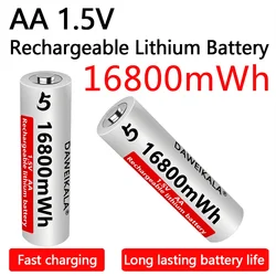 AA Battery 1.5V Li ion AA Rechargeable Batteries High capacity 16800mWh For Remote Control Toy Battery Light Fast charging