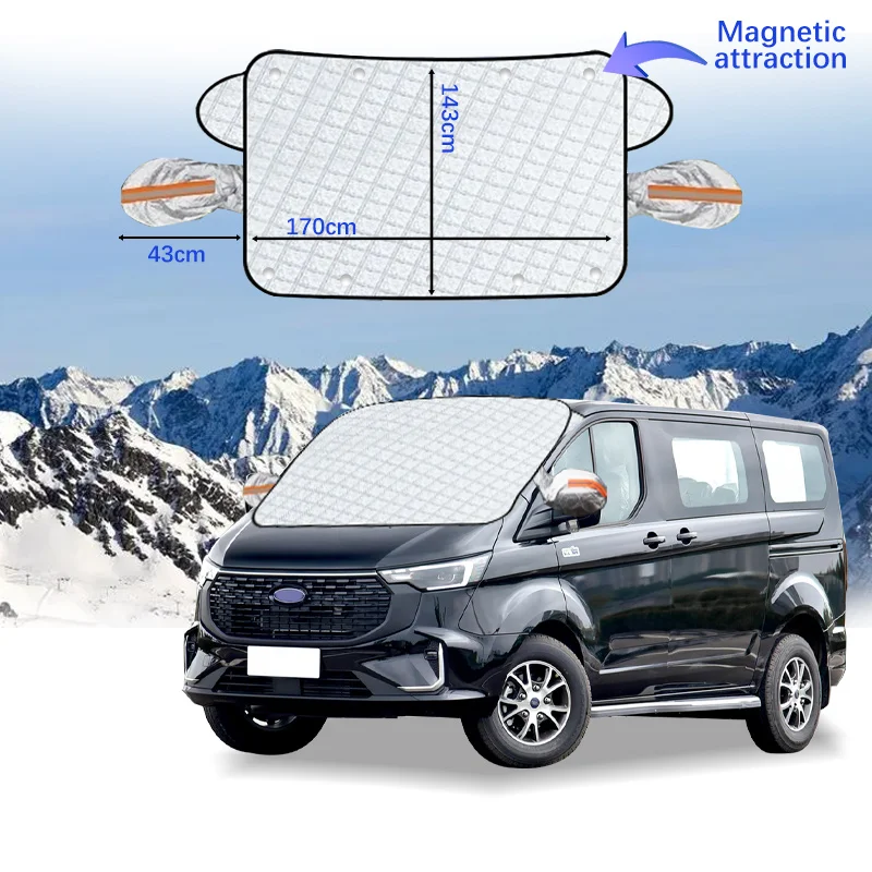 

Car Windshield Cover Magnet Winter Window Snow Shield Anti Frost Auto Front Window Snow Cover For Ford Transit