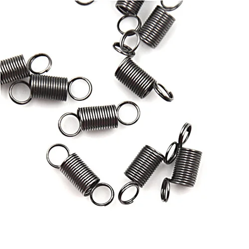 [TL]【TL】10/20/50/100PCS 15mm Stainless Steel small Tension Spring With Hook For Tensile DIY Toy