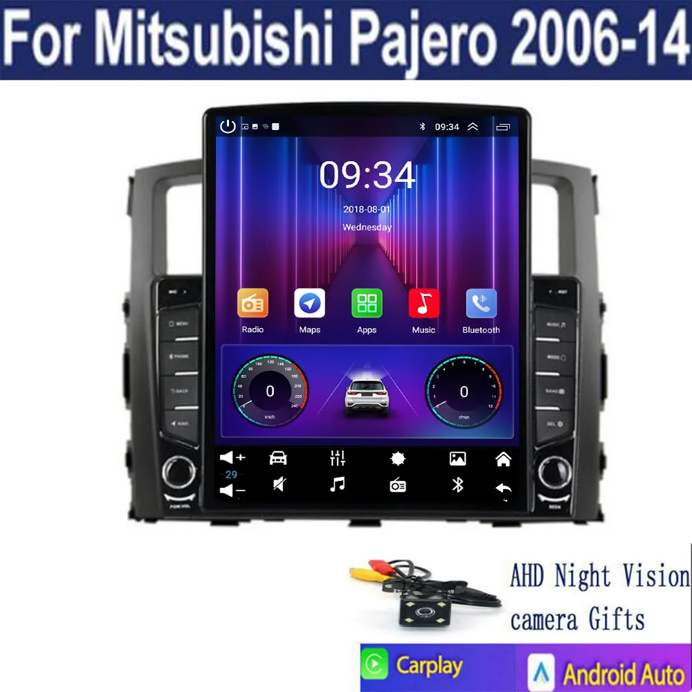 

Для Mitsubishi Pajero 4 V80 V90 2006-2010 2012 2013 2014 автомобильный экран авто радио мультимедийный GPS видеонавигатор Carplay