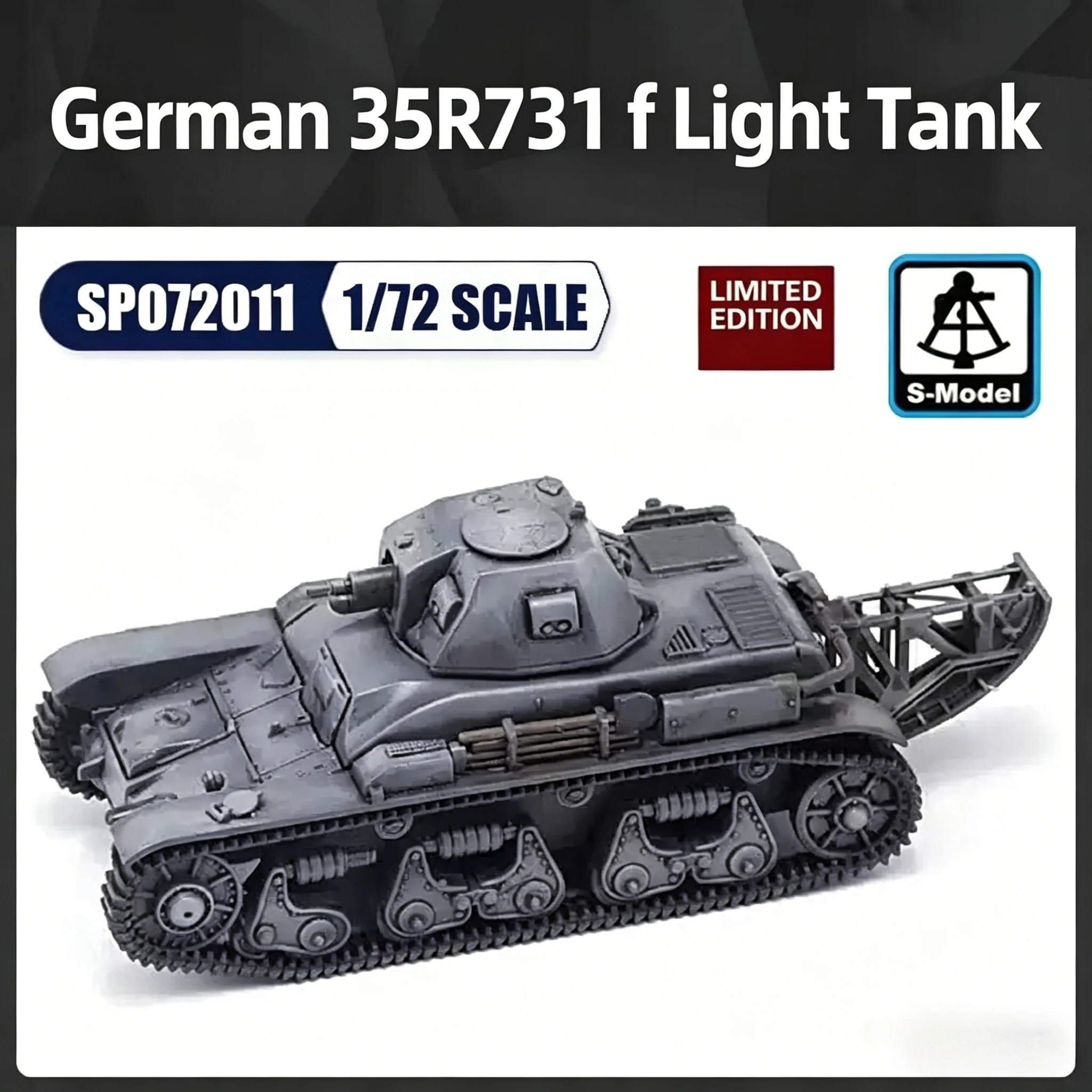 

S-model plastic assembled tank model kit SP072011 Pz. Kpfw 35R 731 (f) 1/72