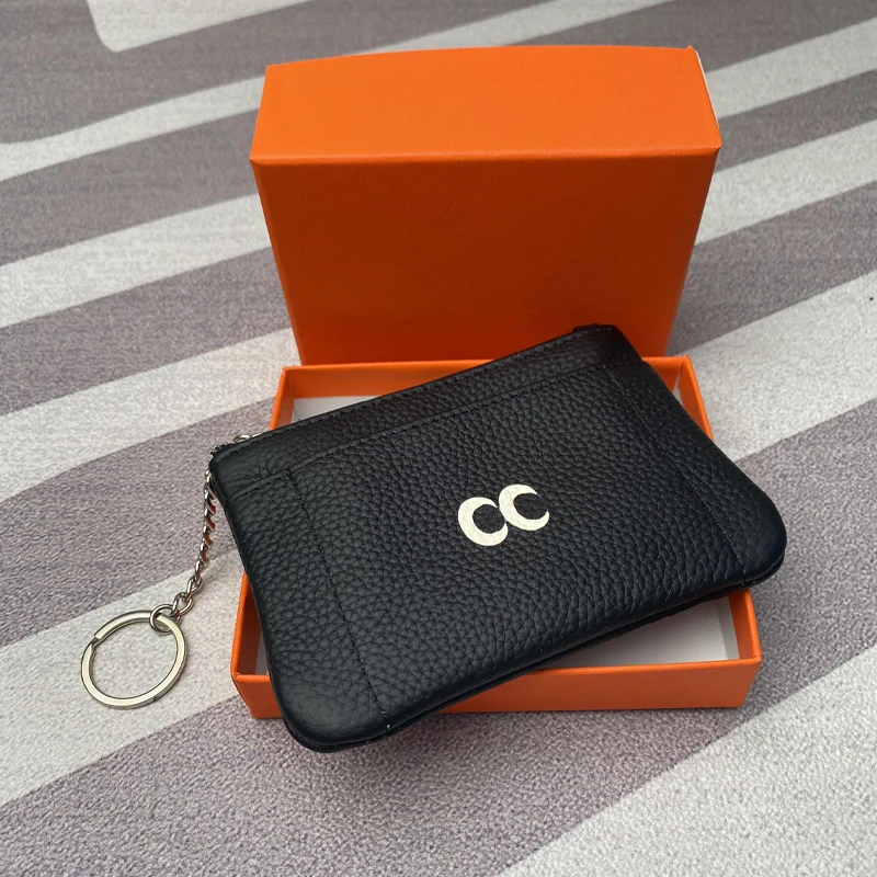 Top luxury women's top Leather Mini shell zero purse zipper leather coin bag card bag storage bag small purse